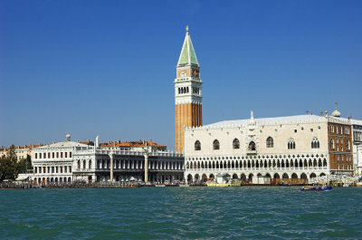 Palazzo Ducale and Campanile from a Vaporetto