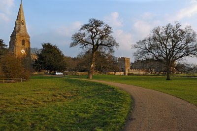 Approach to Broughton Castle