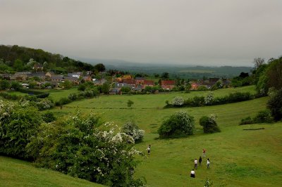 Descending Castle Hill Motte