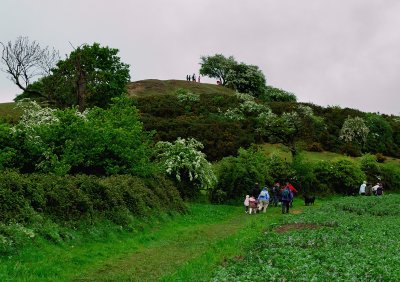 Approaching Castle Hill Motte