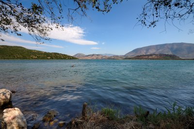 View across the lake at Butrint