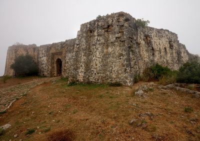 Ali Pasha's castle at Ayia - in the clouds
