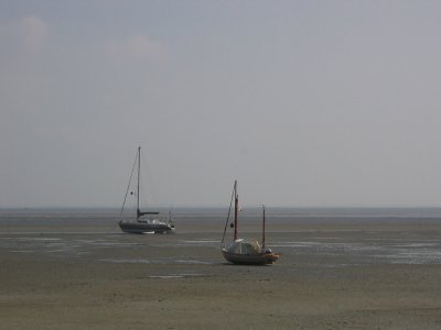 droog gevallen voor Ameland