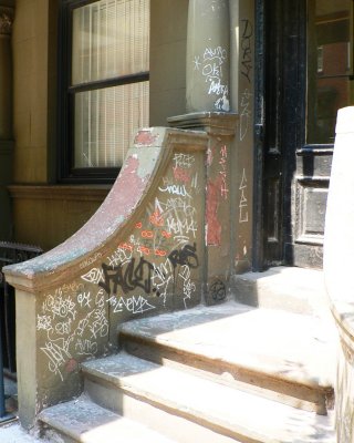 Graffiti on stoop