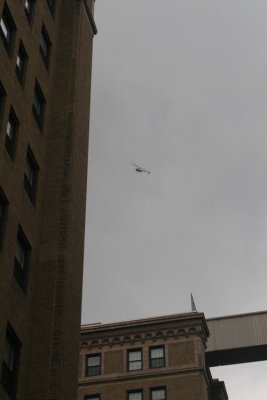 690 The ubiquitous peace march helicopter....