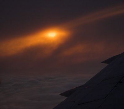 Sunset from plane (2)