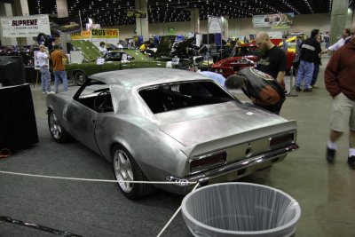 Bare Metal Sanded and Lead-filled Camaro