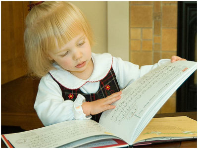 John Petrek, A Child Reading Music