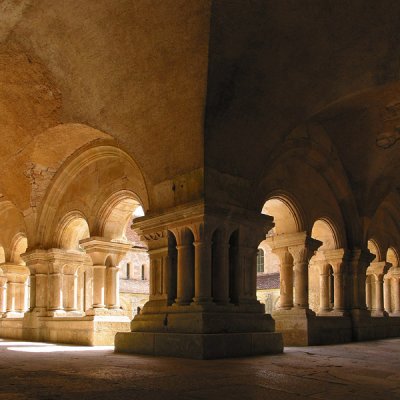 Fontenay Abbey cloister (France)