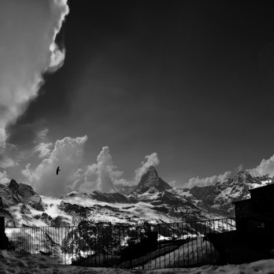 Zermatt  vue du gornergrat