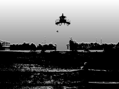 Oak Bluffs Lighthouse on a grey day.jpg