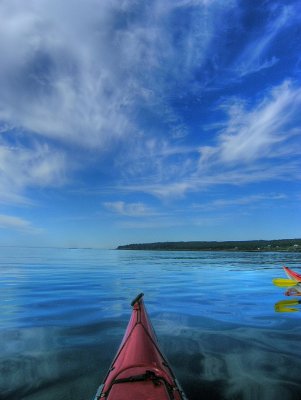 Paddling to Southwest Head