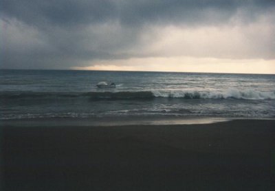 boat off shore