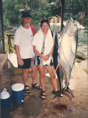 Linda & Jer with tuna