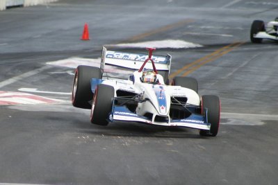 Paul Tracy over the chicane