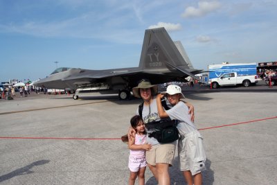 Beth Danny and Erin with F22.jpg