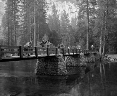 Merced River Bridge Black and White.jpg