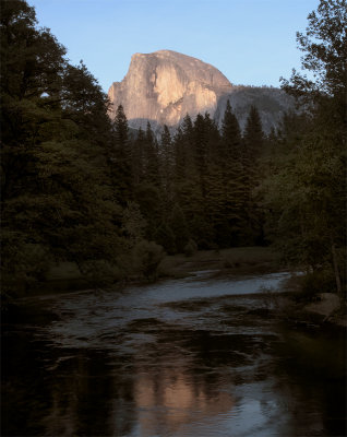 Half Dome at Sunset from the Sentinel Bridge.jpg