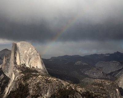Half Dome from Glacier Point with Rainbow 2.jpg