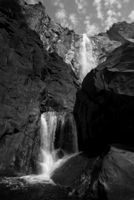 Yosemite Falls from Below Black and White.jpg