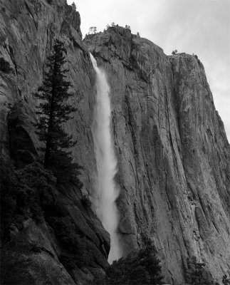 Upper Yosemite Falls Black and White.jpg