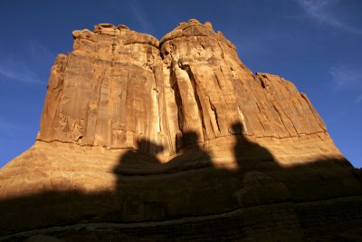Shadow of the Three Gossips on Courthouse Towers at Sunset.jpg