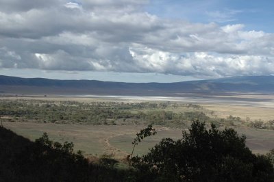 Driving out of the crater