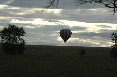 Balloon at dawn