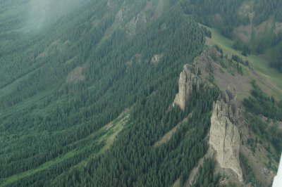 over the Rockies...