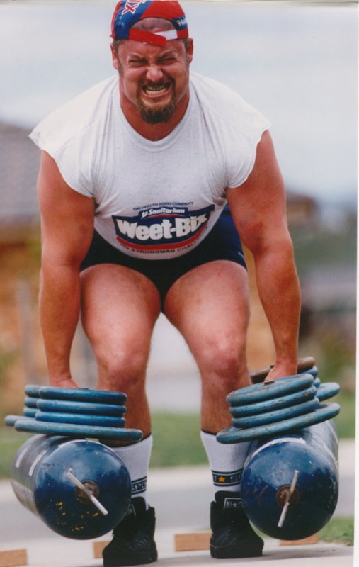 Lifting 300kg of cylinders