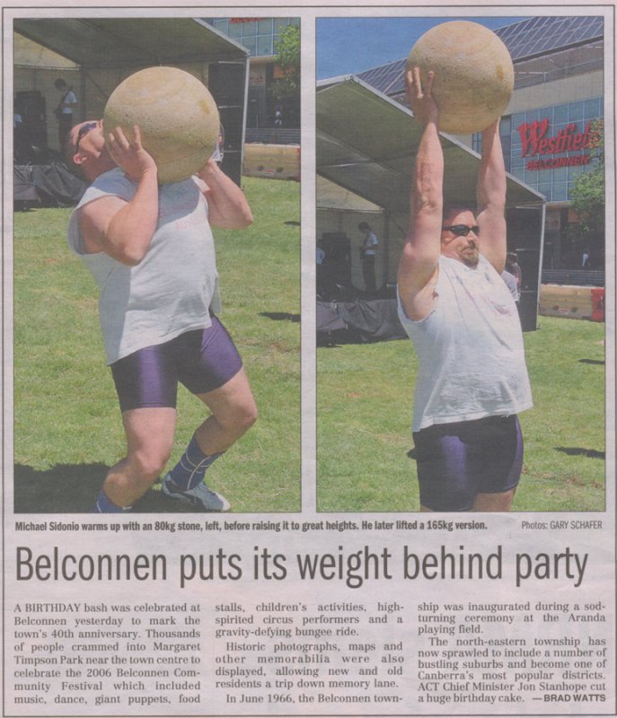 Mike at Belconnen Community Festival 2006