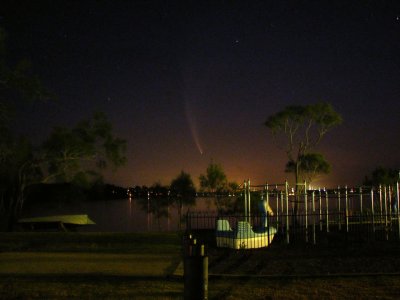 Comet McNaught over Raffertys Resort Newcastle
