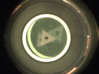 Initial view through INFINITY Autocollimator