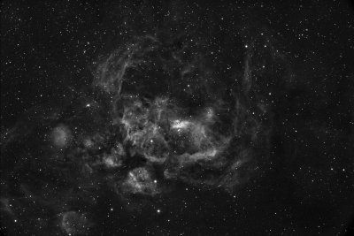 NGC 6357 in Scorpio H-alpha using 4 field flattener