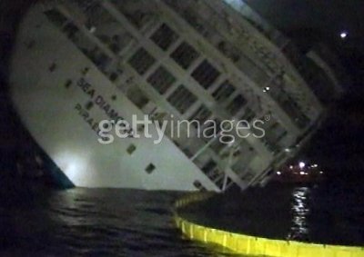 Sea Diamond sinks off the Santorini's coast