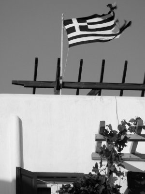 Greek Islands - Black and White