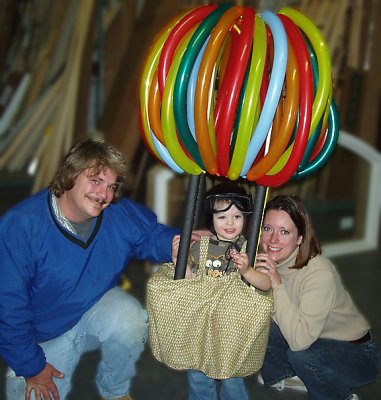 Hot Air Balloonist w. his Mommy & Daddy