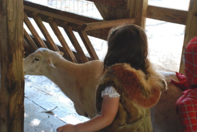 Brooke with Goat