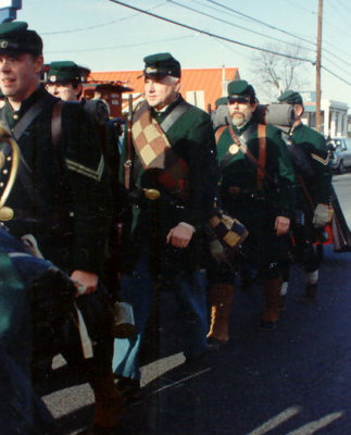 Marching in the Gettysburg Remembrance Day Parade (11/92)
