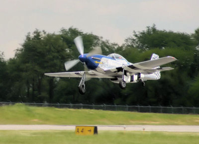 The Mustang takes flight.