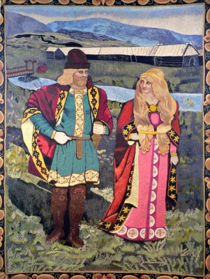Gunnar and Hallgerour Long-Legs of Njall's Saga