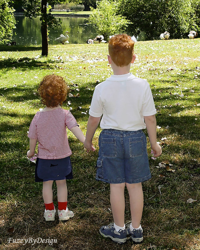 Copy of dsc00050  Brother Sister walk in the park light oil blend