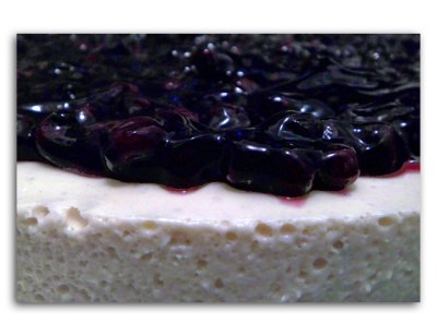 My 1st blueberry cheese cake