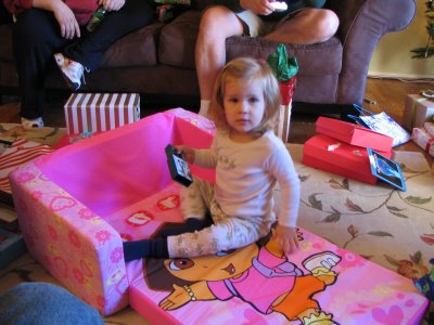 Eloise Loved fold out couch from Uncle Matt