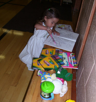 Coloring at Temple Yeshua