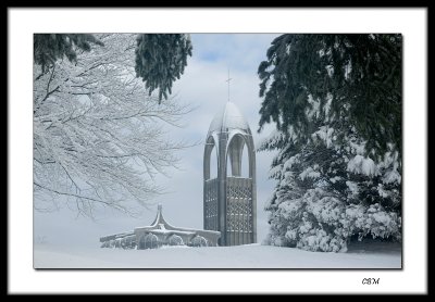 Monastery in the snow