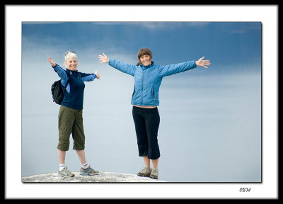 Mom and daughter on top of the world !