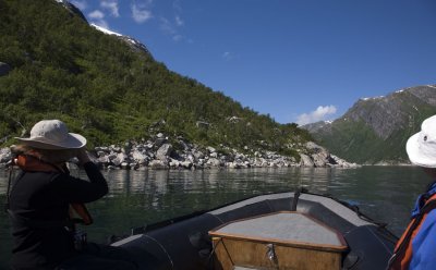 High noon on an Arctic fjord