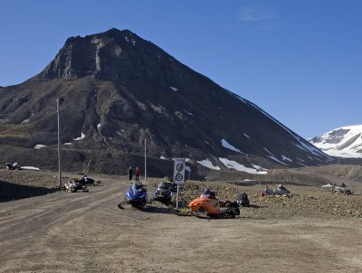 Impatient snowmobiles...