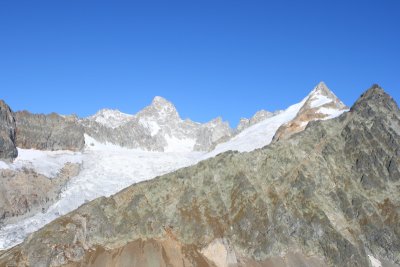 View from the top - Mont Blanc range